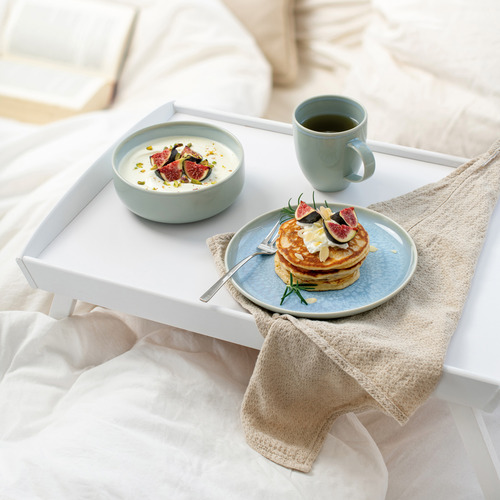 6 Piece Crafted Blueberry Porcelain Breakfast Set Temple Webster